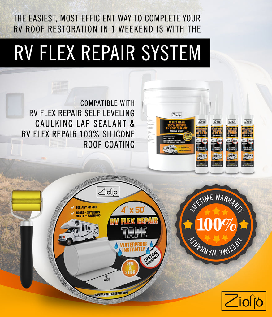 Ziollo RV Flex Repair Roof Seam Tape - Image 5